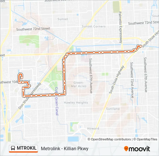 MTROKIL Bus Line Map