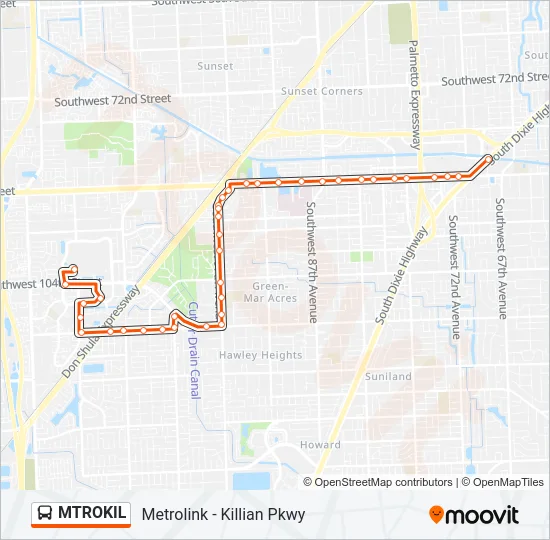 MTROKIL Bus Line Map