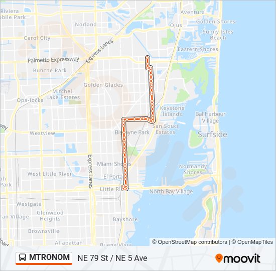 MTRONOM Bus Line Map