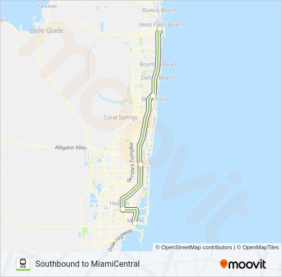 TRI-RAIL train Line Map