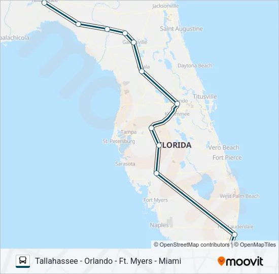 GREYHOUND US0761S Bus Line Map