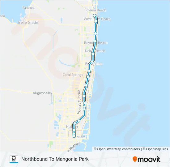 TRI-RAIL Train Line Map