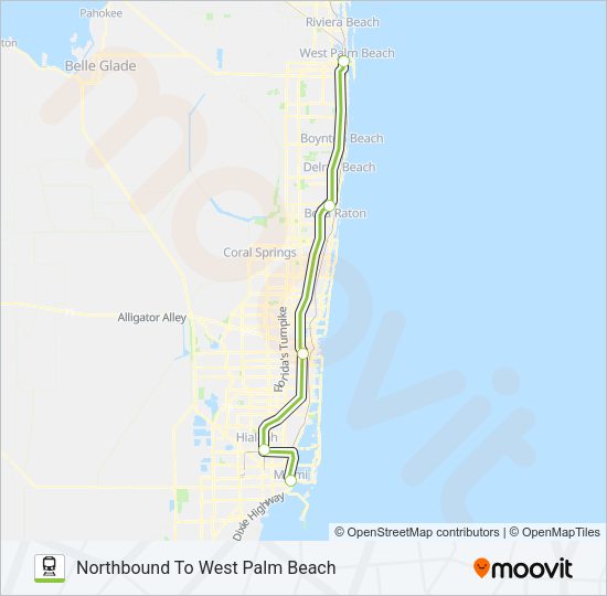 TRI-RAIL EXPRESS Train Line Map