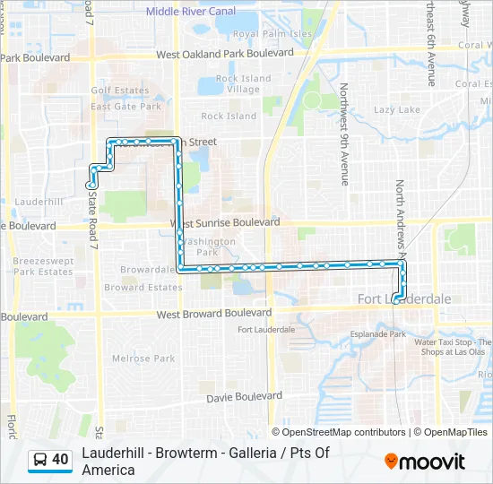 40  Line Map