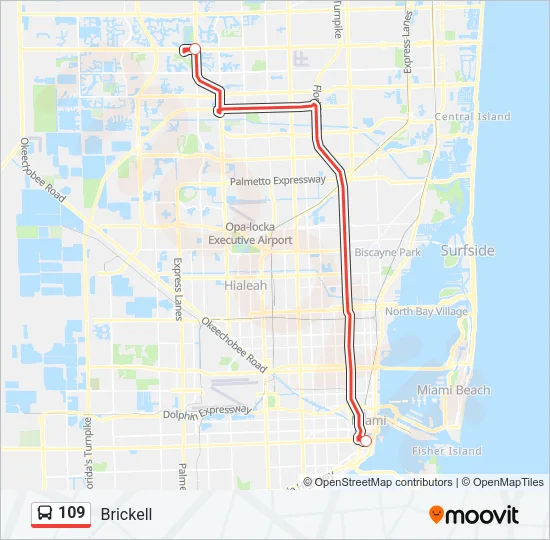 109  Line Map