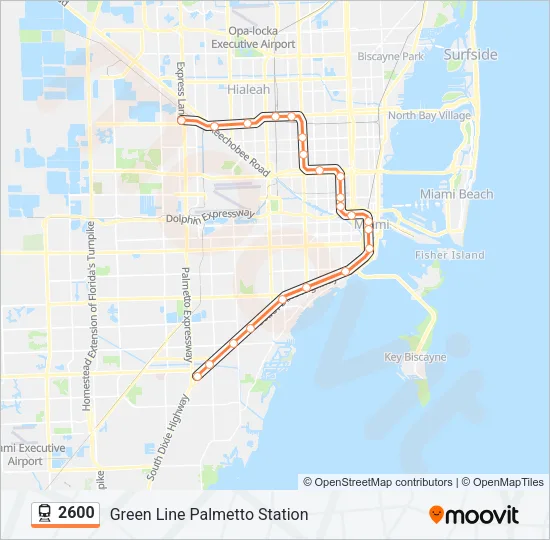 2600 Train Line Map