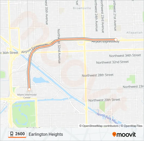 2600 Train Line Map