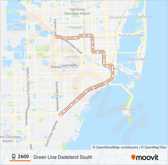 2600 Train Line Map