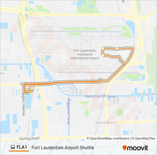 FLA1 Bus Line Map