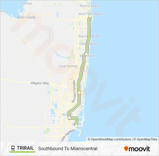 TRIRAIL Train Line Map
