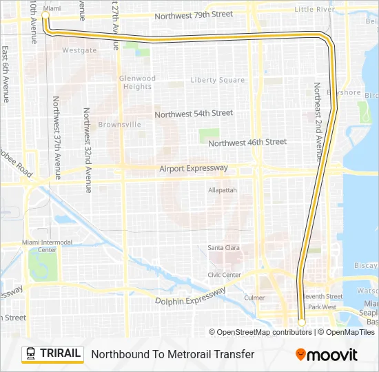 TRIRAIL Train Line Map