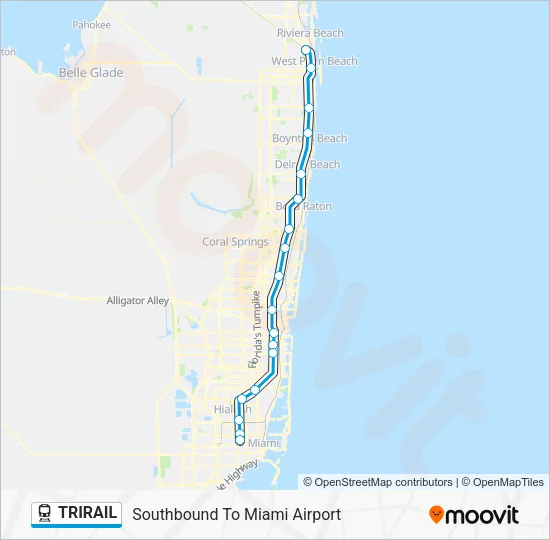 TRIRAIL Train Line Map