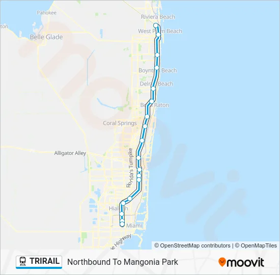 TRIRAIL Train Line Map
