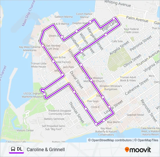 DL Bus Line Map