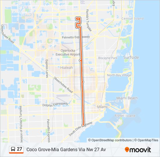 27 bus Line Map