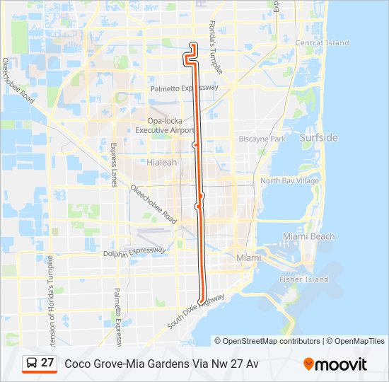 27 Bus Line Map