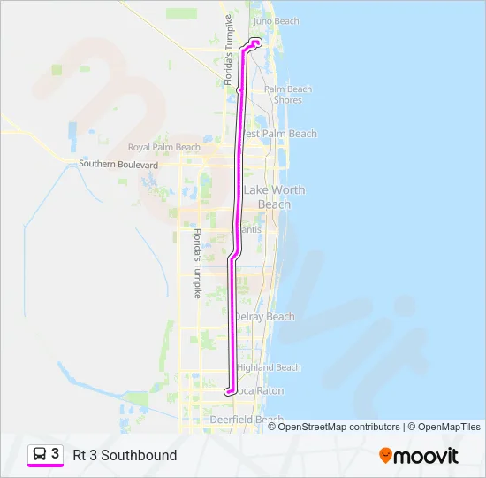 3 Bus Line Map