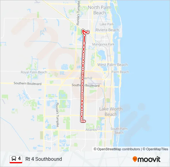 4 Bus Line Map
