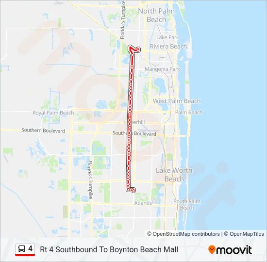 4 Bus Line Map