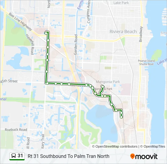 31 Bus Line Map