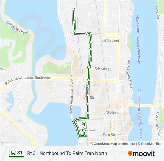 31 Bus Line Map
