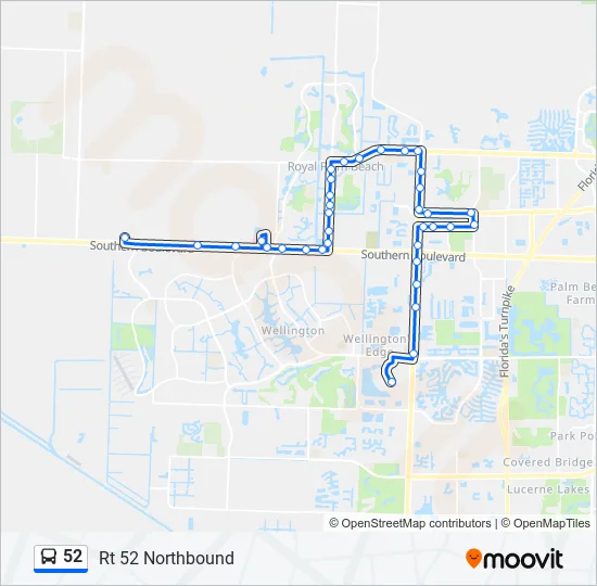 52 Bus Line Map