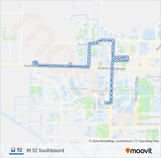 52 Bus Line Map