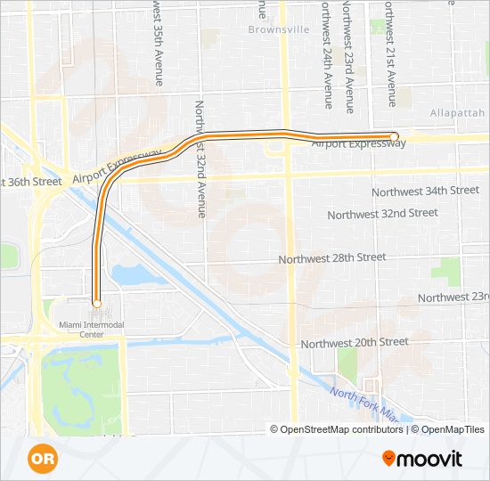 ORANGE subway Line Map