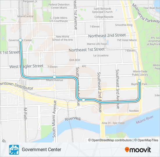 INNER Light Rail Line Map