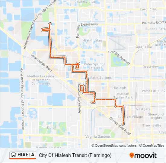 HIAFLA bus Line Map