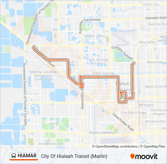 HIAMAR bus Line Map