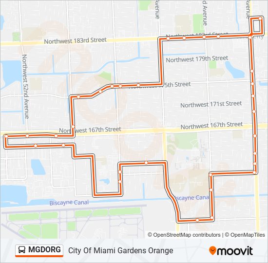 MGDORG bus Line Map