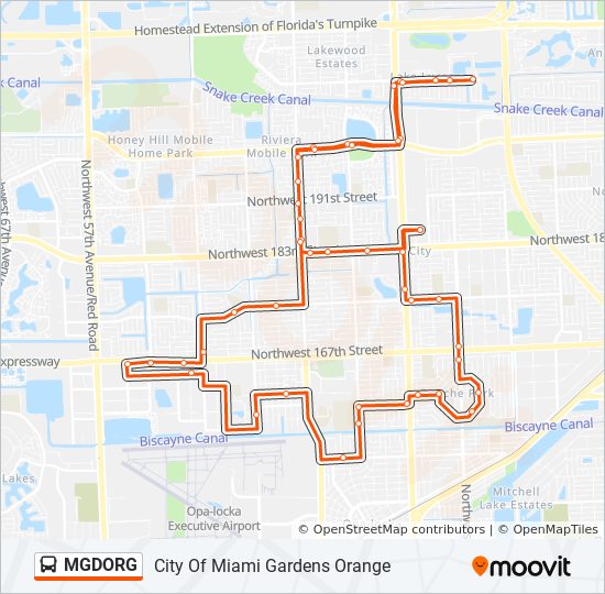 MGDORG bus Line Map