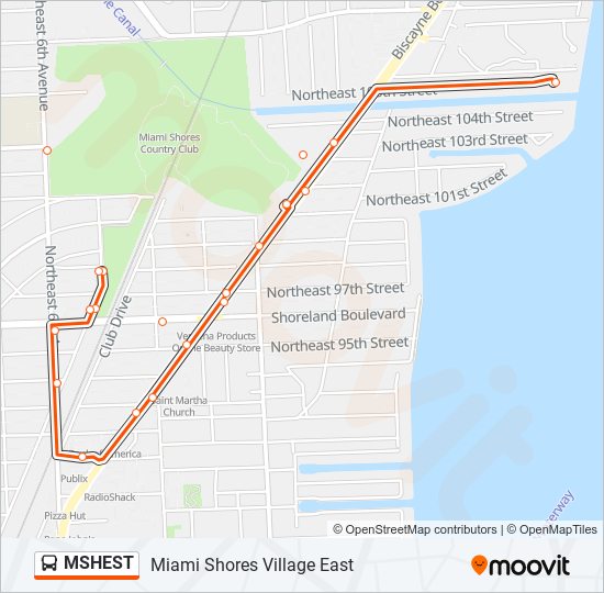 MSHEST bus Line Map