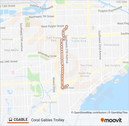 CGABLE bus Line Map