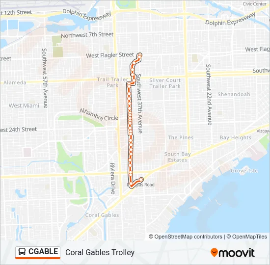 CGABLE Bus Line Map