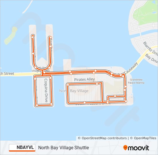 Mapa de NBAYVL de autobús