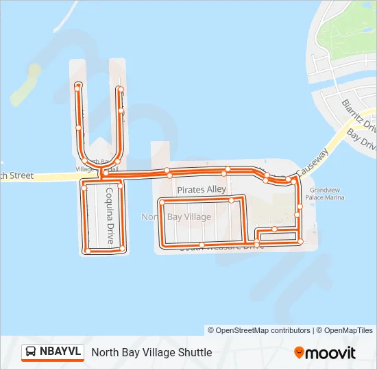 NBAYVL Bus Line Map