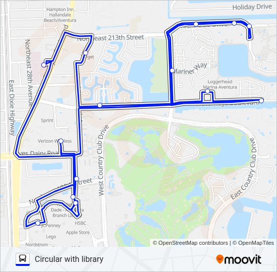 BLUE EXPRESS ROUTE Bus Line Map