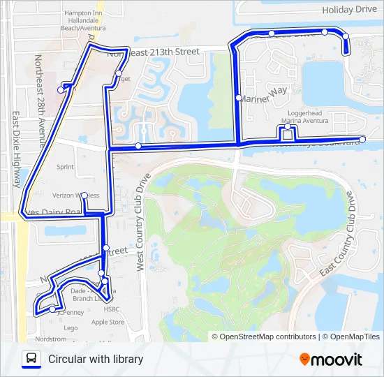BLUE EXPRESS ROUTE Bus Line Map