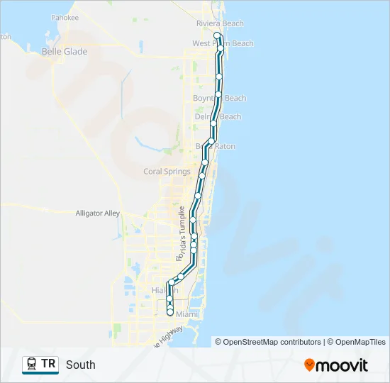 TR Train Line Map