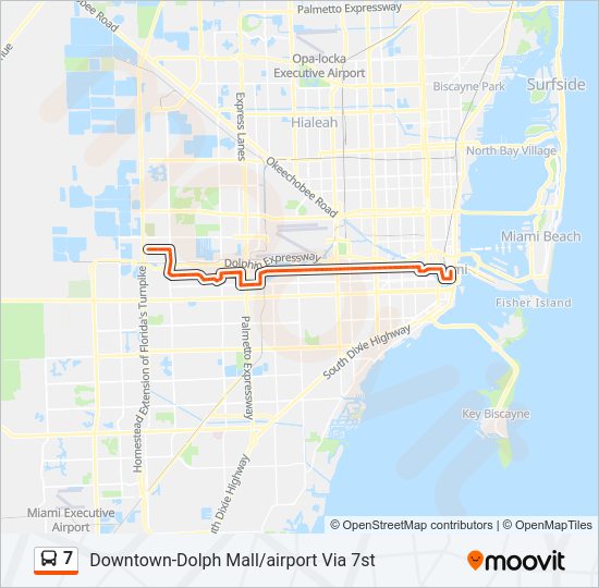 7 bus Line Map