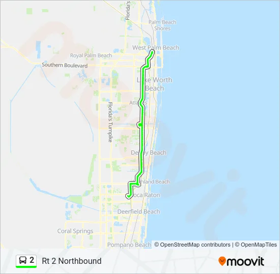 2 Bus Line Map