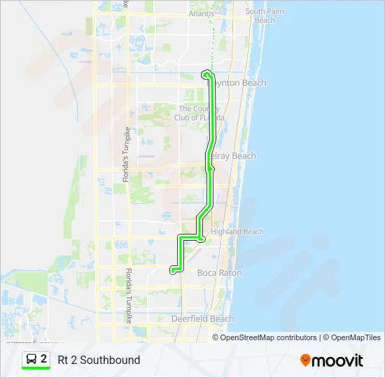 2 Bus Line Map