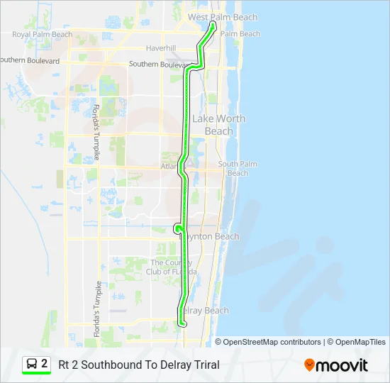 2 Bus Line Map