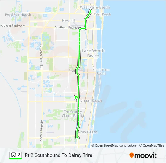 2 Bus Line Map