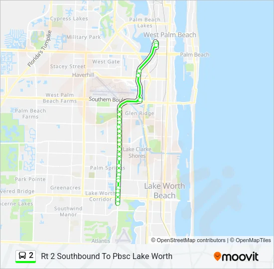 2 Bus Line Map