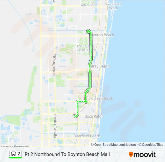 2 Bus Line Map