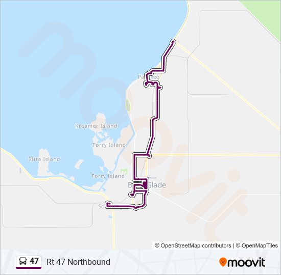 Mapa de 47 de autobús