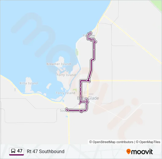 47 Bus Line Map